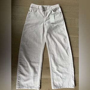 Zara Light Pink Straight Leg Jeans